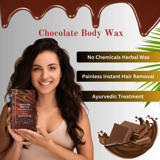 CHOCOLATE BODY HAIR REMOVAL WAX POWDER - 10 MINUTE FULL BODY WAX