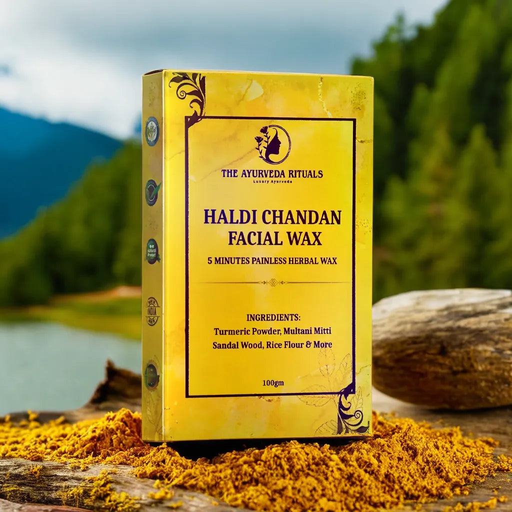 TURMERIC FACIAL WAX - 5 MINUTES PAINLESS HERBAL WAX POWDER