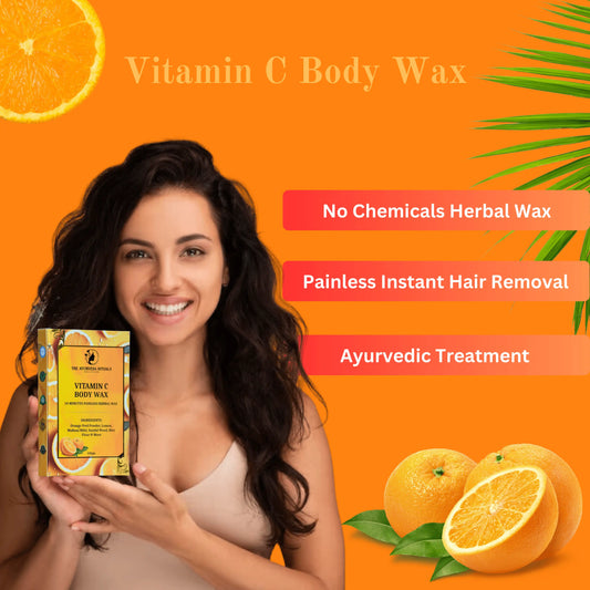 VITAMIN C BODY WAX POWDER - 10 MINUTE PAINLESS HERBAL HAIR REMOVAL